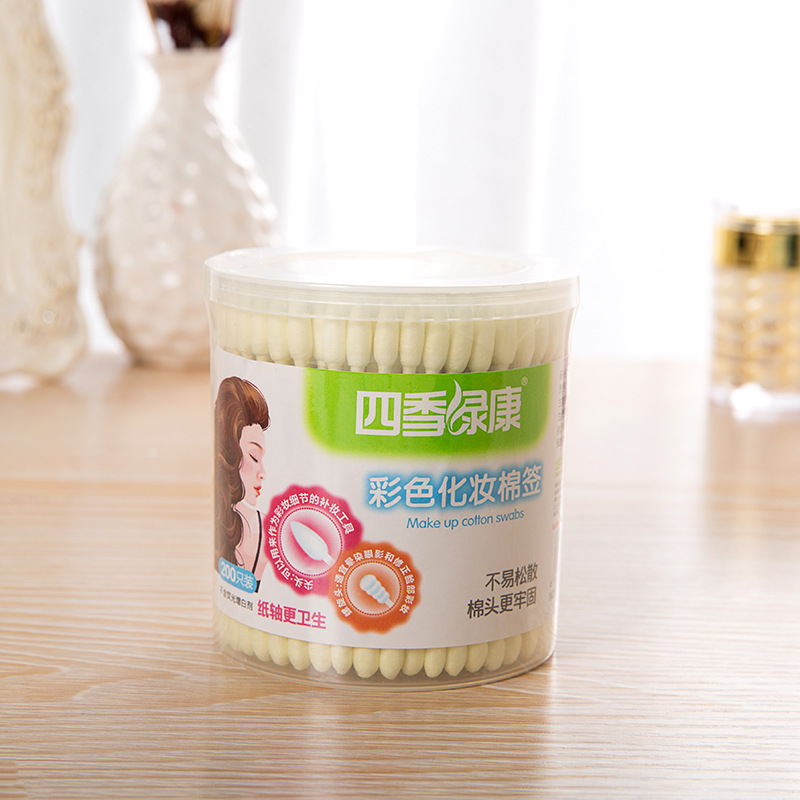 Factory Direct Cotton Double Head Disposable Bamboo Stick Cotton Swabs Beauty Makeup Remover Health 200 2-Head Boxed Cotton Swabs Application Scenario