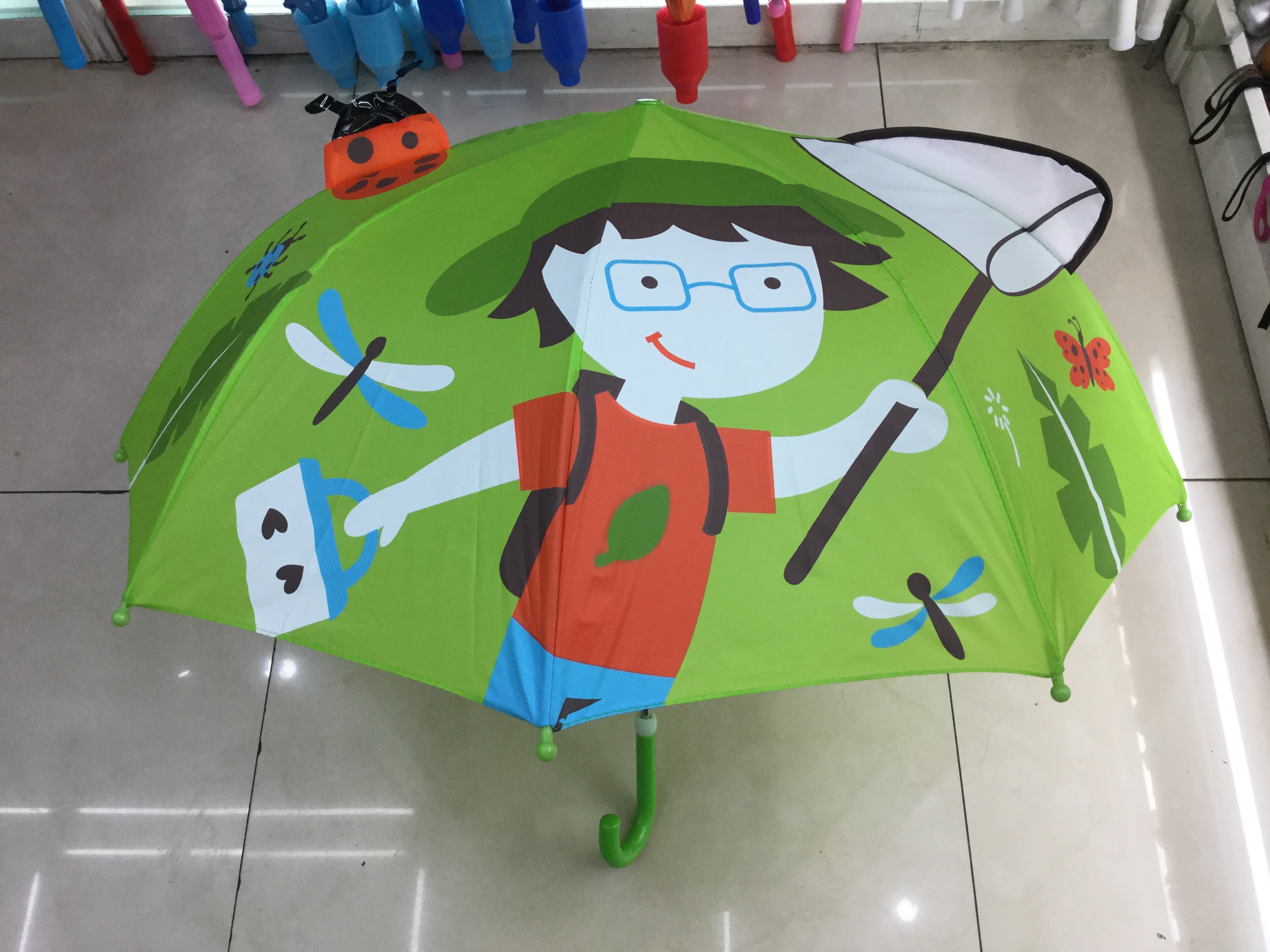 儿童雨伞儿童伞3D 立体造型 儿童伞细节图
