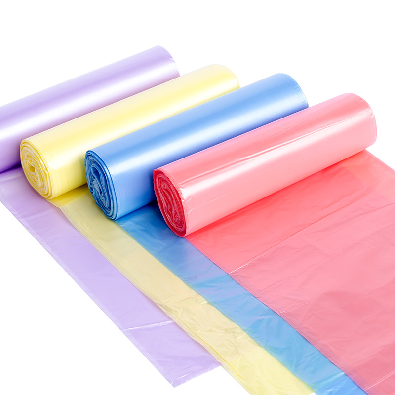 Factory Direct Sales With Roll Point Break Type New Material Disposable Garbage Bag Colorful 5-Volume Environmental Protection Garbage Bag Wholesale details Picture