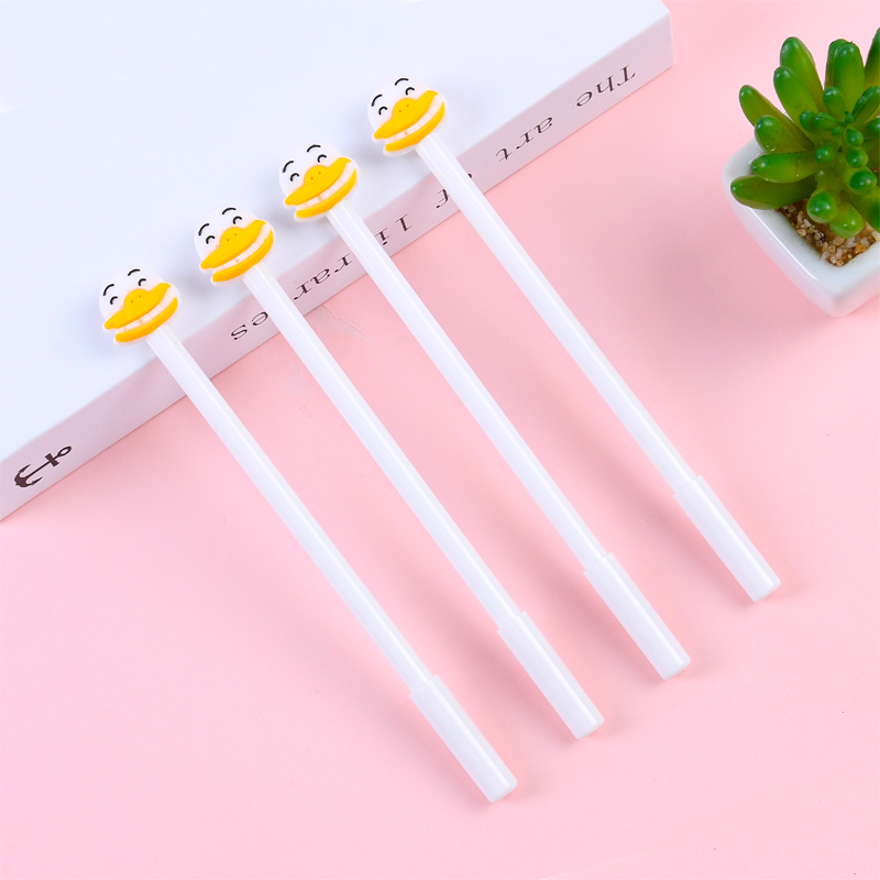 South Korea creative new cartoon duck black neutral pen students learn stationery wholesale can customize logo thumbnail