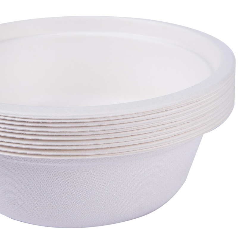 Manufacturers Wholesale Environmental Protection Disposable Round Paper Plate Fast Food Special White Degradable High-Quality Material Round Paper Plate Application Scenario