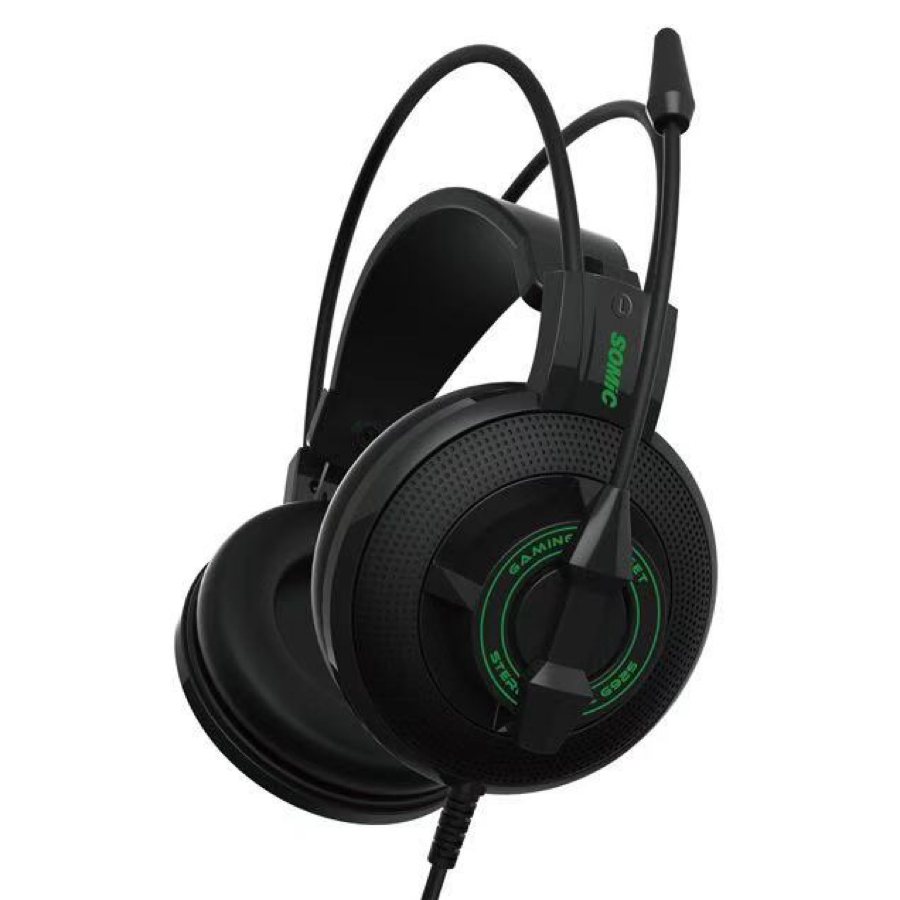 G925 gaming headset, computer headset, large ear bag, microphone details Picture