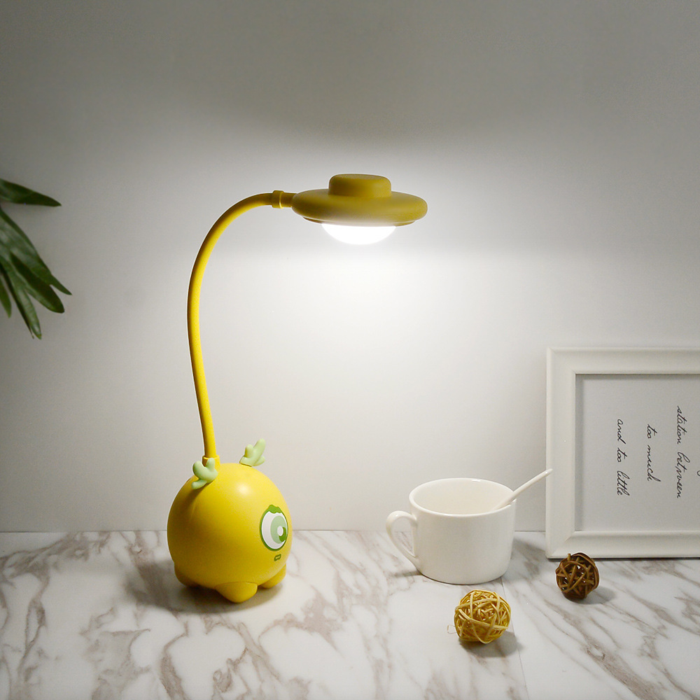 Cartoon children's eye-protecting desk lamp usb, cute little deer, student dormitory bedroom bedside touch LED night light