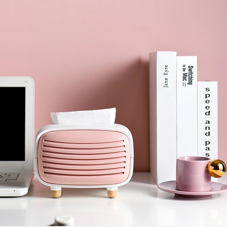 Sushang Life Creative Radio Tissue Box, Plastic ins Tissue Box, Advertising logo, Customized living room tissue box details Picture