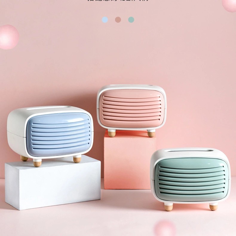 Sushang Life Creative Radio Tissue Box, Plastic ins Tissue Box, Advertising logo, Customized living room tissue box Specification image