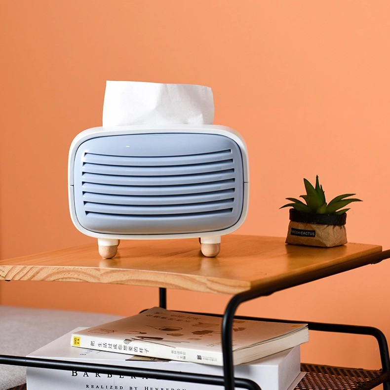 Sushang Life Creative Radio Tissue Box, Plastic ins Tissue Box, Advertising logo, Customized living room tissue box Application Scenario