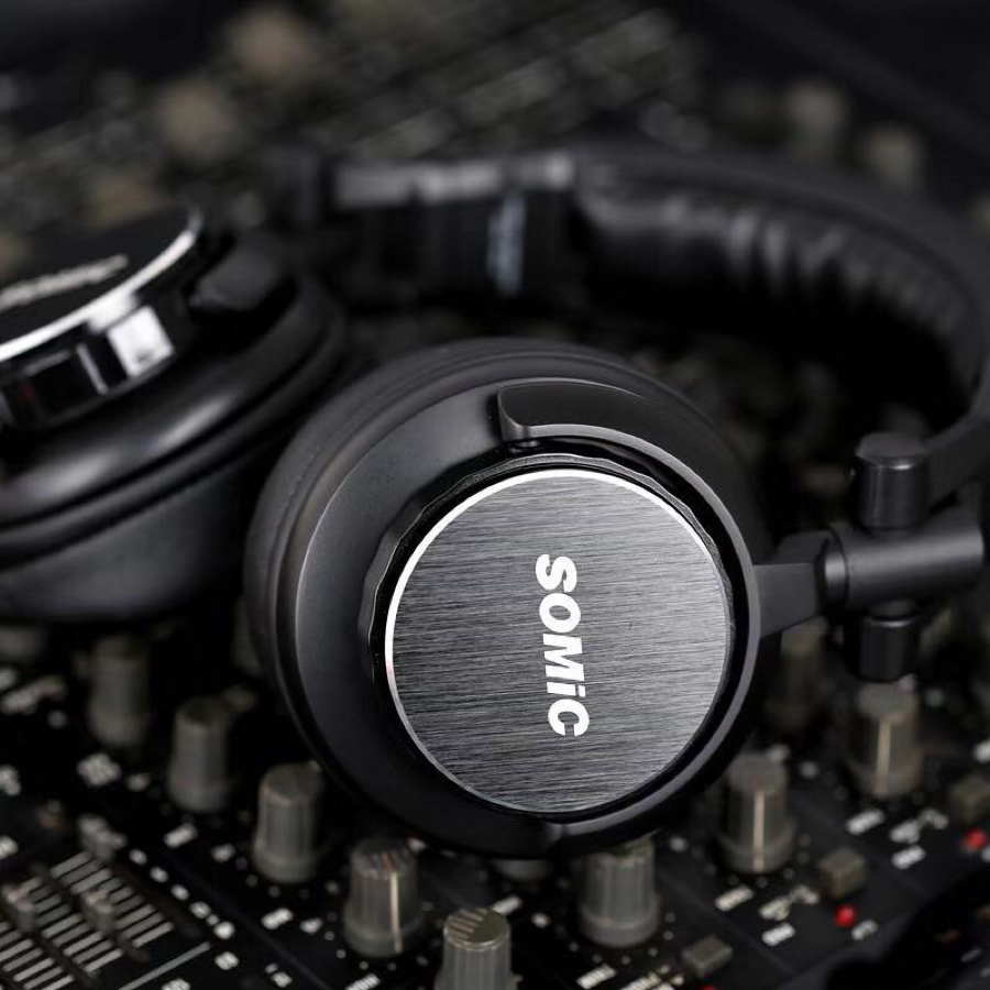 MM185 Mobile music electronic organ noise-cancelling HIFI monitoring headphones over-ear subwoofer details Picture