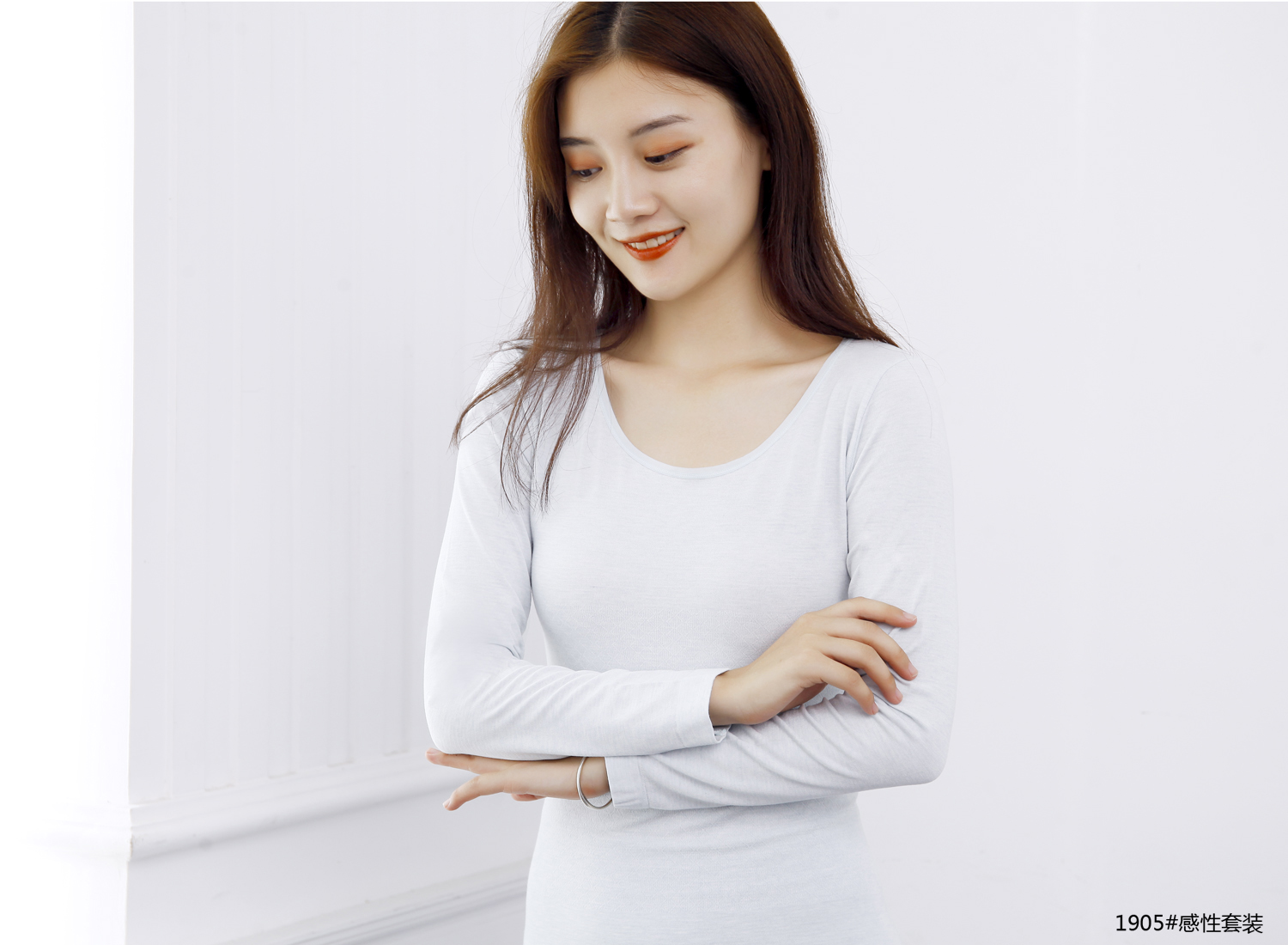 Nutai Ya Thin Thermal Underwear Body Underwear Solid Color Undershirt Underwear