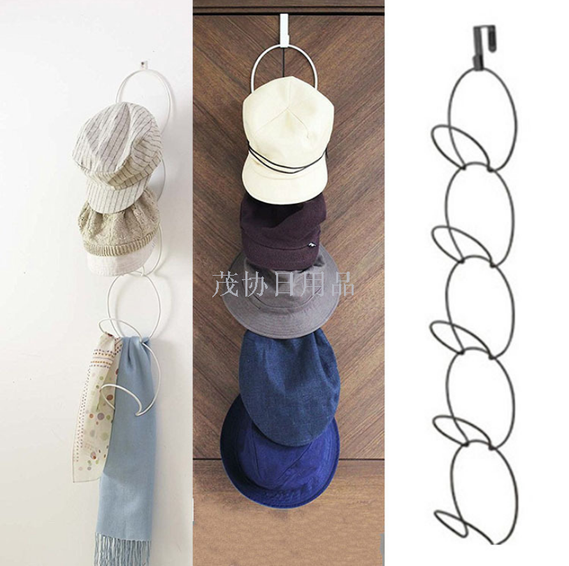 Tie yi hat storage artifact hang coat hook door after the seamless wardrobe bag scarf coat hook