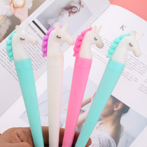 Japanese and Korean creative cartoon unicorn gender-neutral pen learning business exam students learning stationery wholesale can be customized