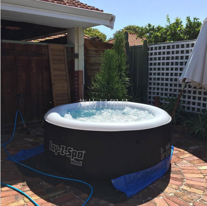 Large adult spa swimming pool, home thickened heated folding children's bath tub, inflatable bathtub, bathing basin Specification image