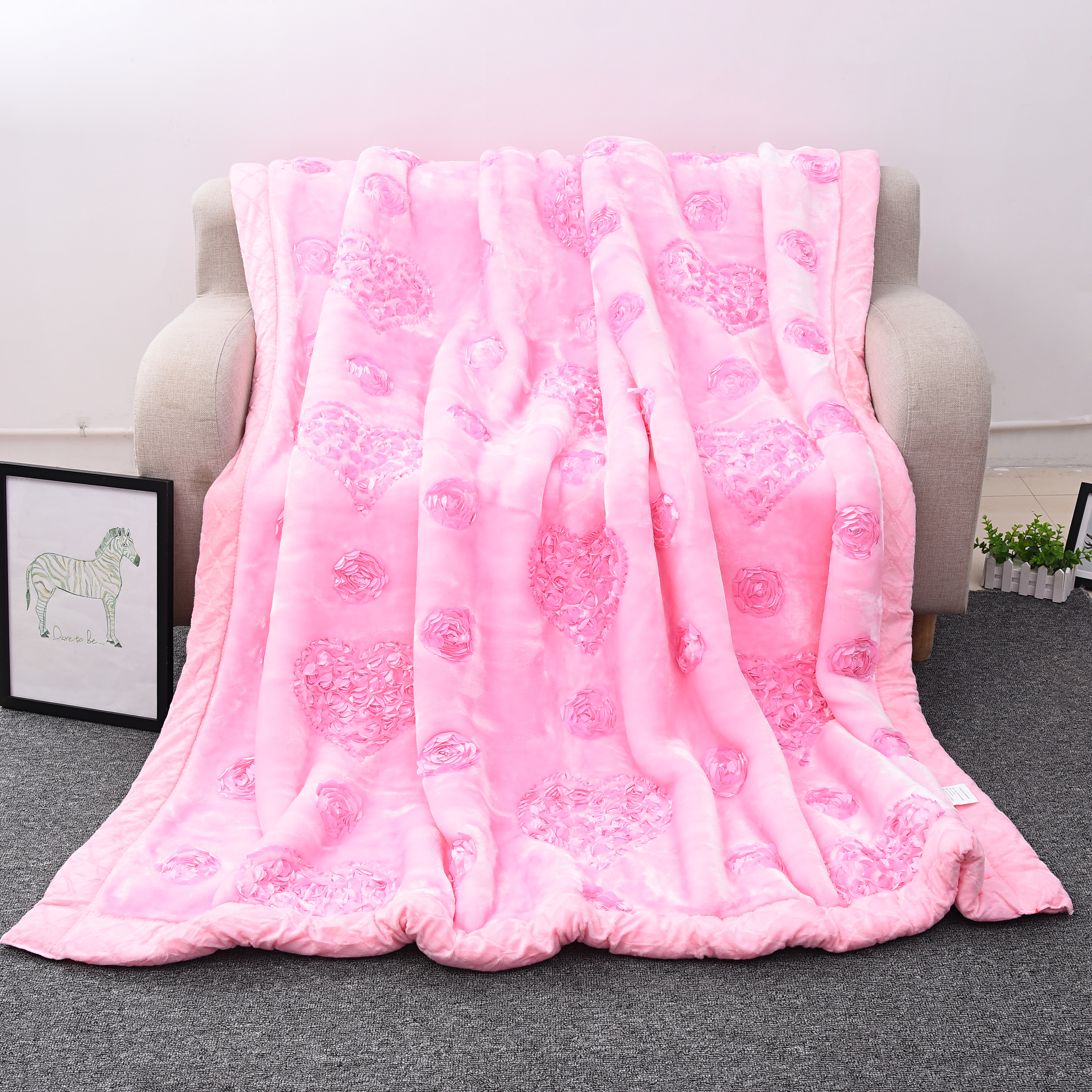 5kg embroidered blanket bedding blanket sale thumbnail