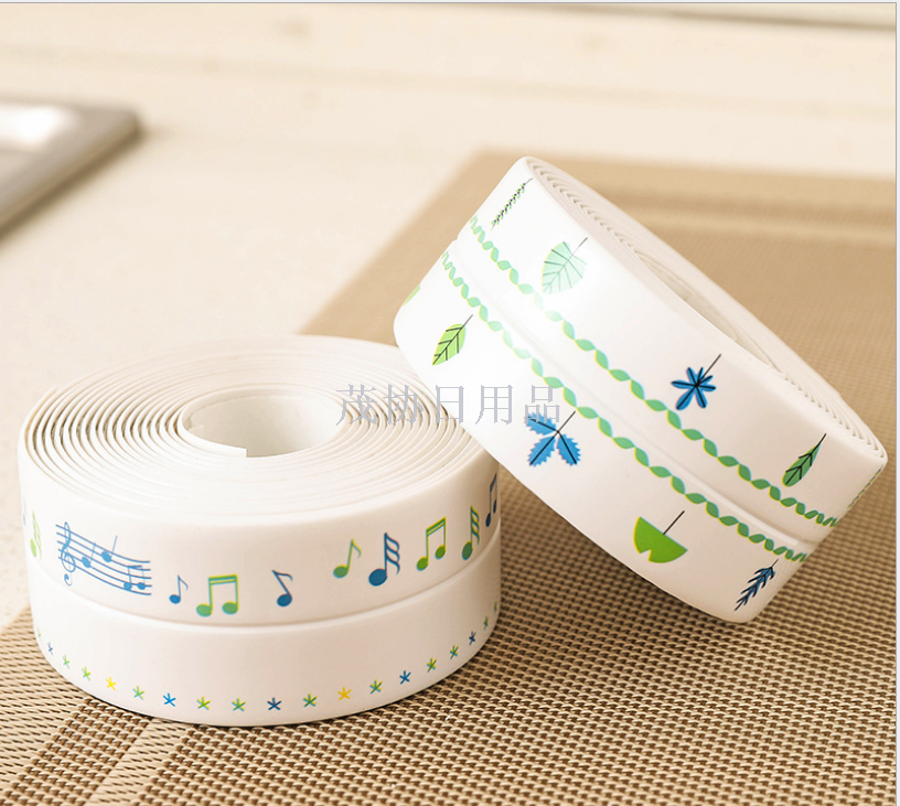 Printed anti-mold tape, acrylic seamless toilet corner line, sealing corner sink, bathroom tape