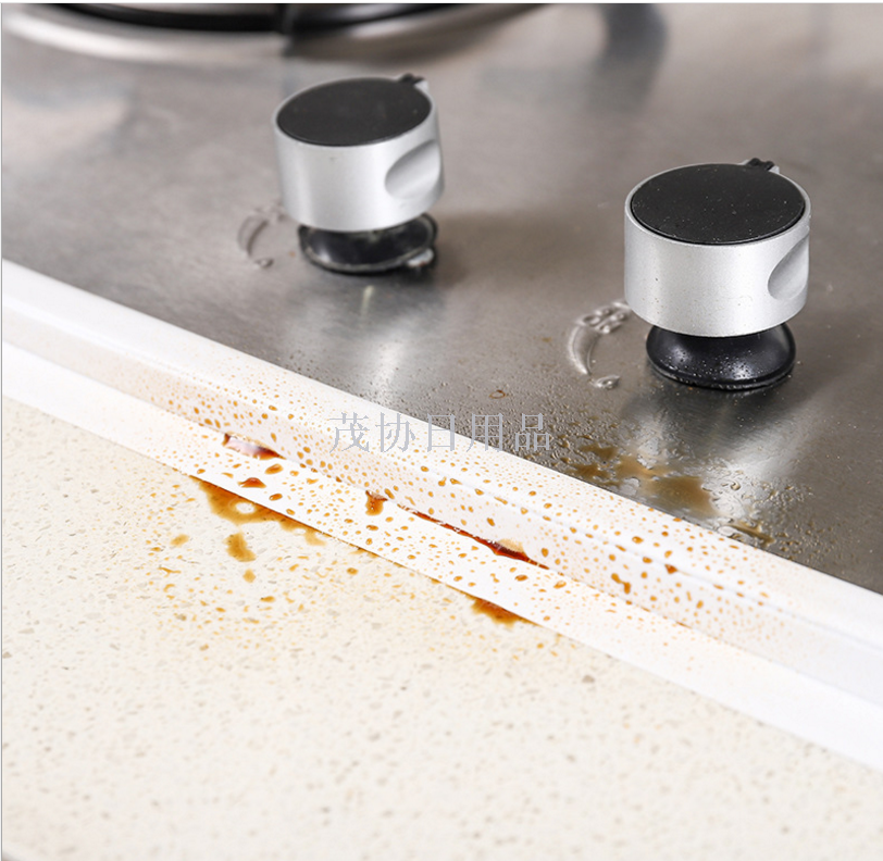 Bathroom waterproof joint tape, beautiful double-creased white anti-mold tape, kitchen sink anti-mold tape Specification image