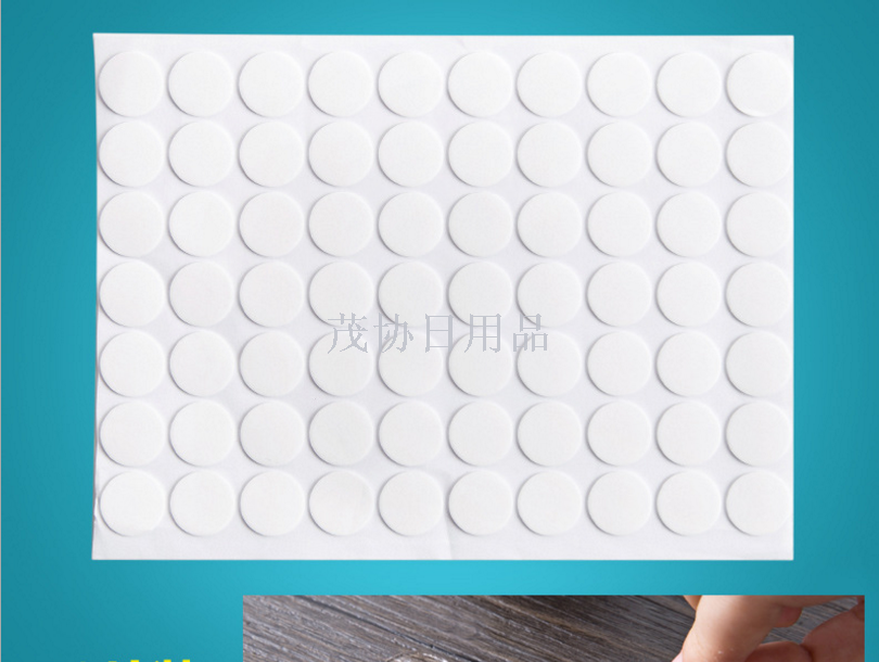 Acrylic circular seamless transparent double-sided tape, 70 pieces of creative super adhesive strong waterproof small film stickers