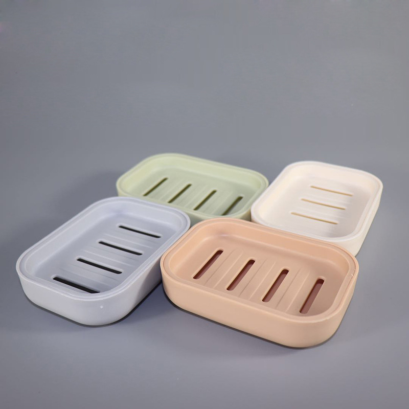新款沥水创意带盖旅行皂肥皂盒浴室双层塑料香皂盒