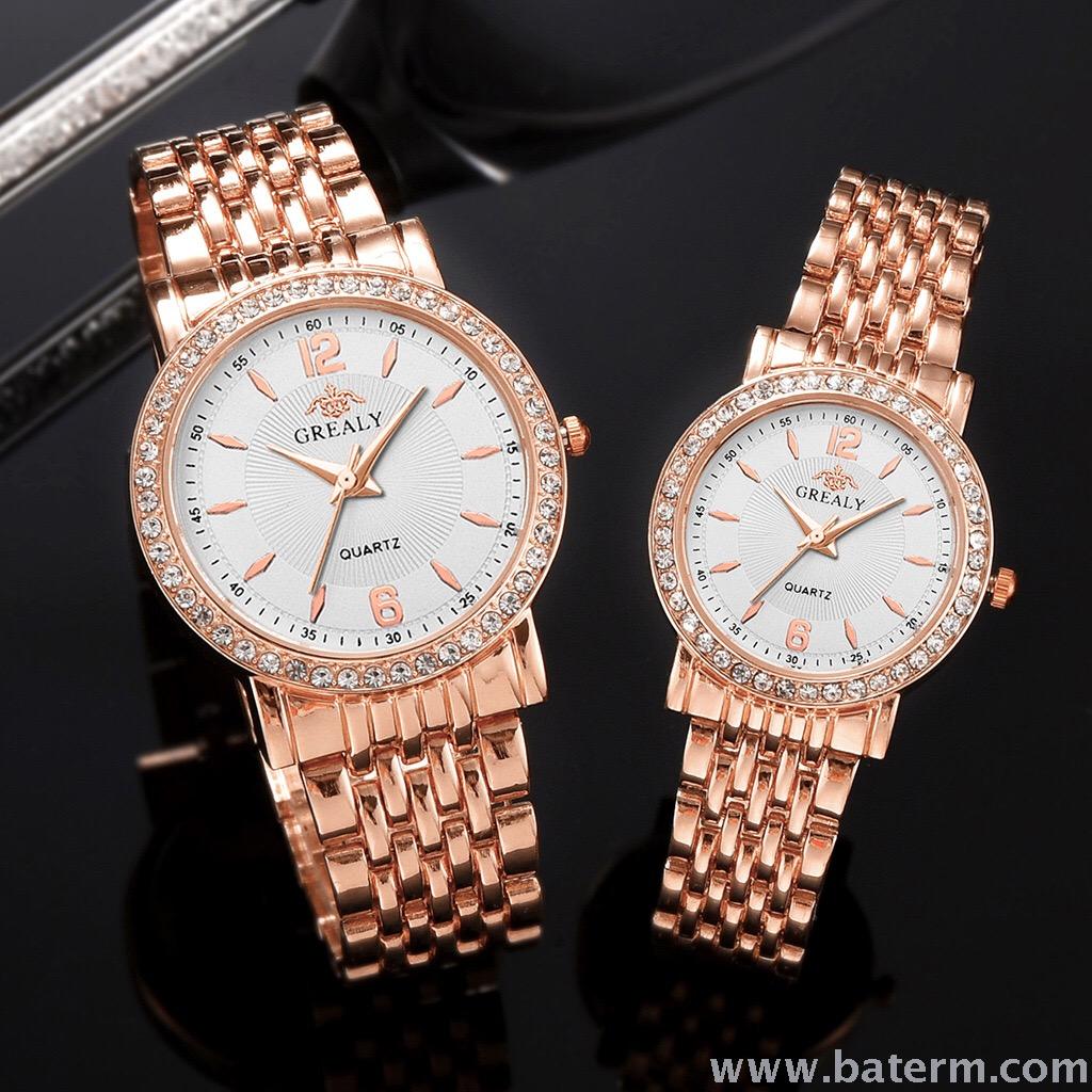 Bettenmon Watch Industry's classic casual and simple diamond-encrusted 6-12-stud quartz watch for couples Item Picture