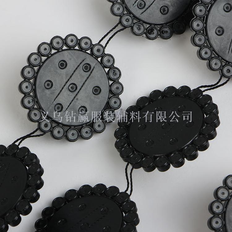 2019新品 单条黑色玻璃金字塔A钻 线钻 排钻 饰品配件服装辅料细节图