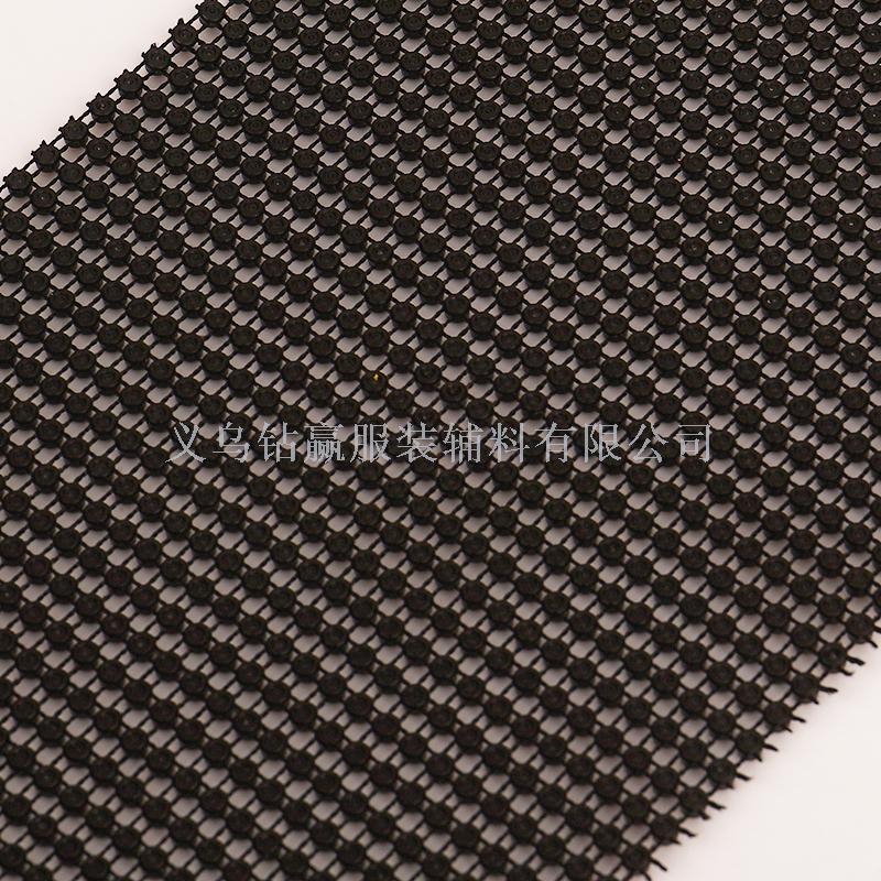 2019新品 30排黑底黄色A钻 线钻 排钻 饰品配件服装辅料白底实物图