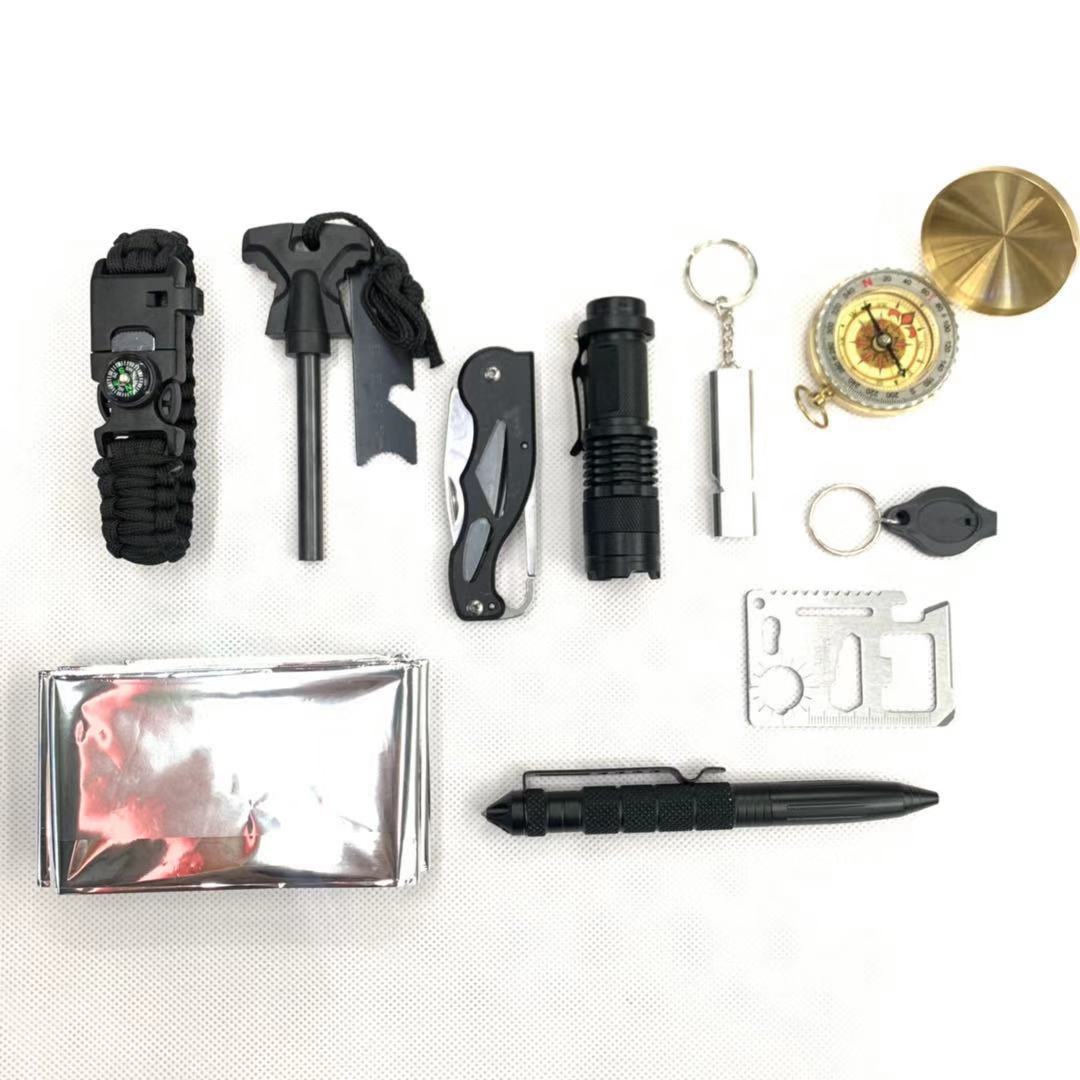 A5户外装备求生宝盒生存工具套装多功能野外急救盒SOS应急用品产品图