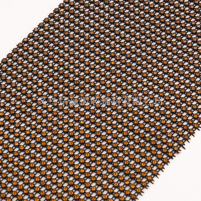 2019新品 30排黑底黄色A钻 线钻 排钻 饰品配件服装辅料细节图