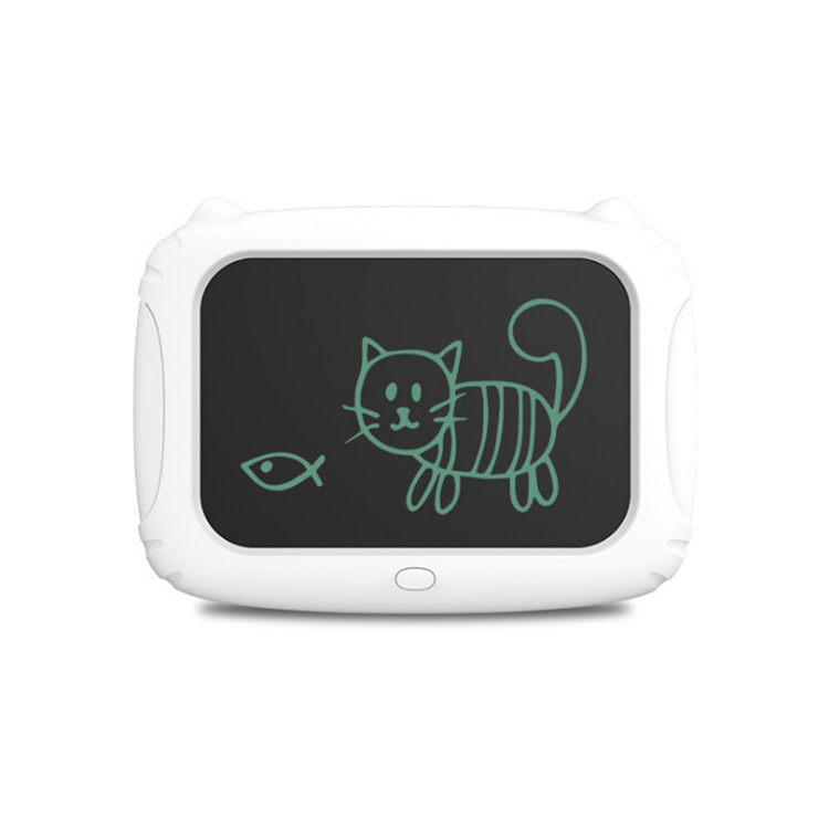 Good Writing 10.5-inch cartoon cat style drawing board, children's LCD drawing hand-drawing board, color handwriting doodling erasable board Specification image