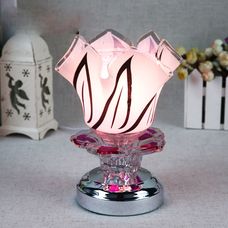 Aromatherapy lamp glass touch home place hot style lighting gift B3188
