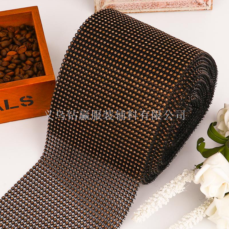 2019新品 30排黑底黄色A钻 线钻 排钻 饰品配件服装辅料产品图