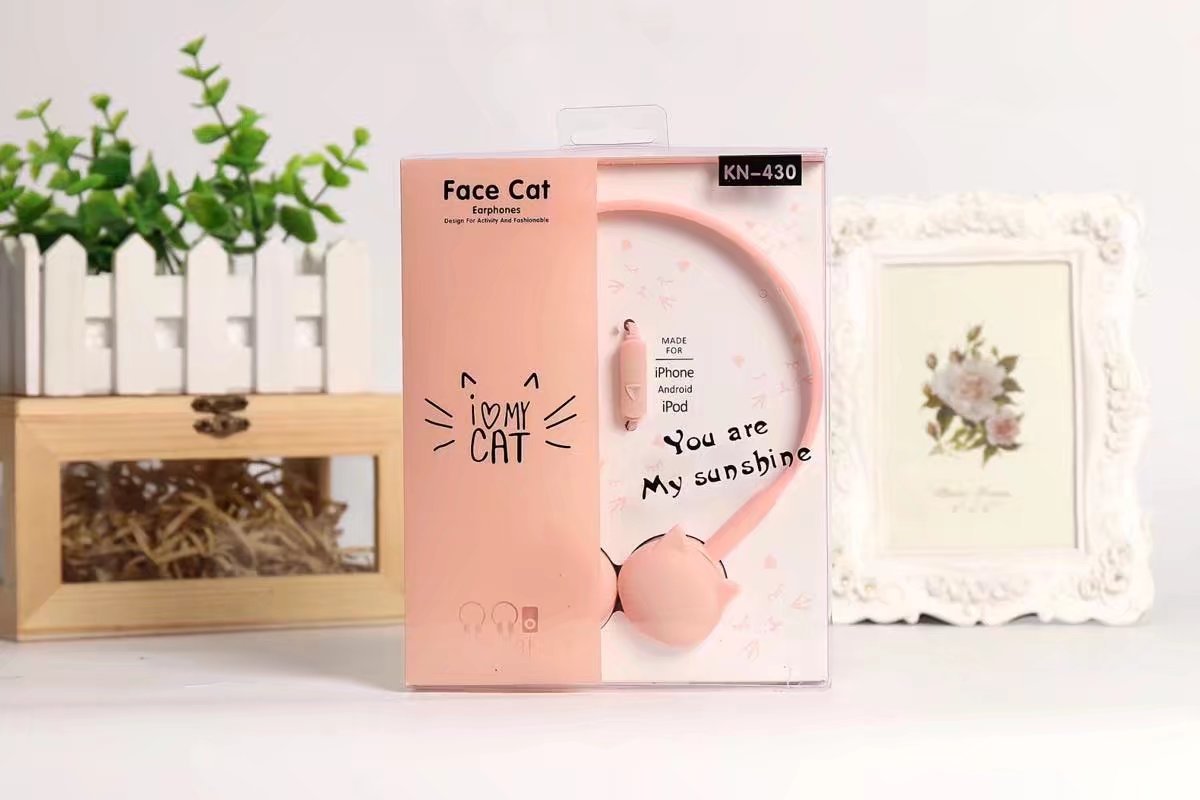 Yinbaoli Fashion and Creative cat-ear over-ear Headphones, cute girls' Headphones KN430 Specification image