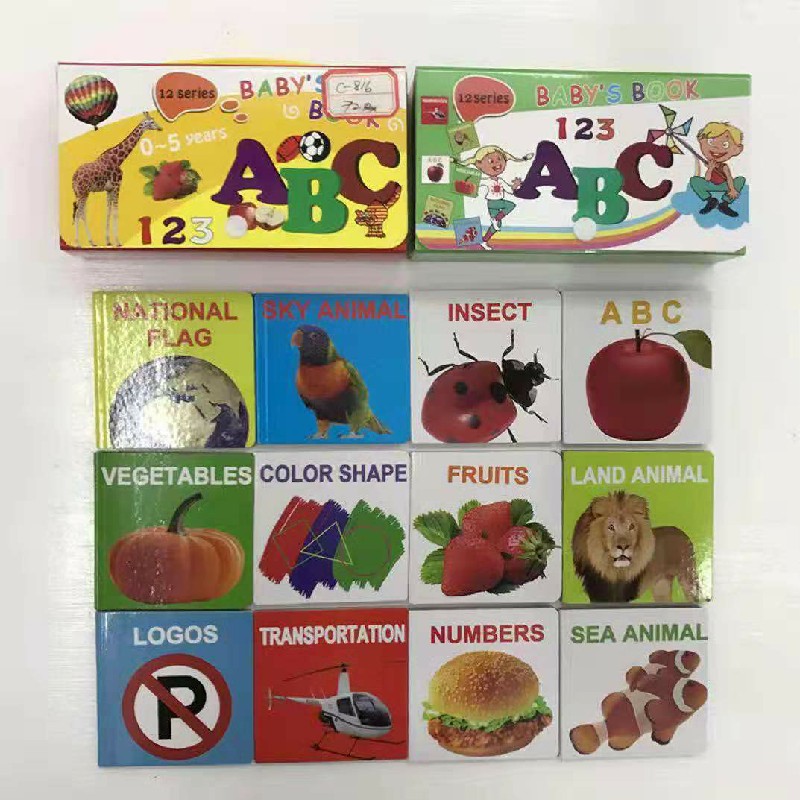 识字卡片 英文卡片 英文书 字母 认物 外贸 baby's book