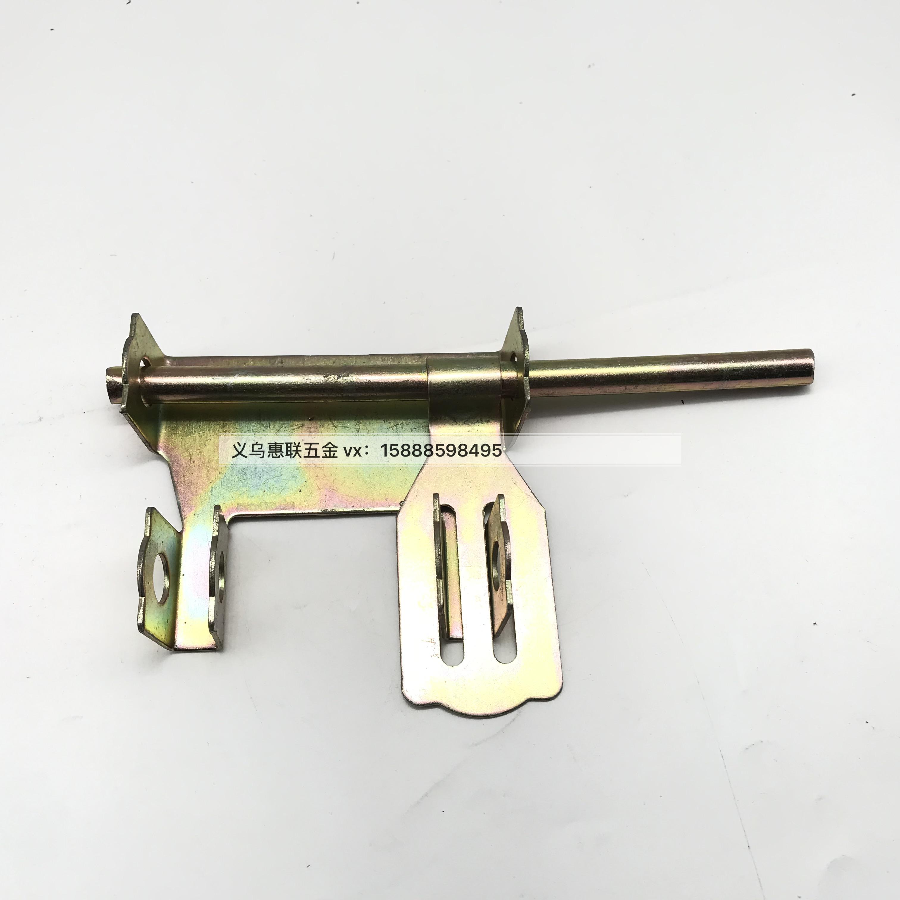 Four-hole color zinc iron latch household hardware accessories