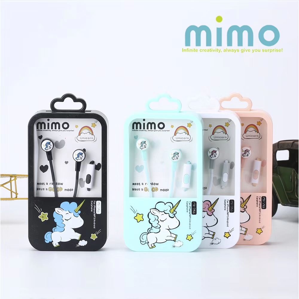 Unicorn Headphones, earplugs, ear hooks, Unicorn Mimo headphones, MI356 Girls' headphones