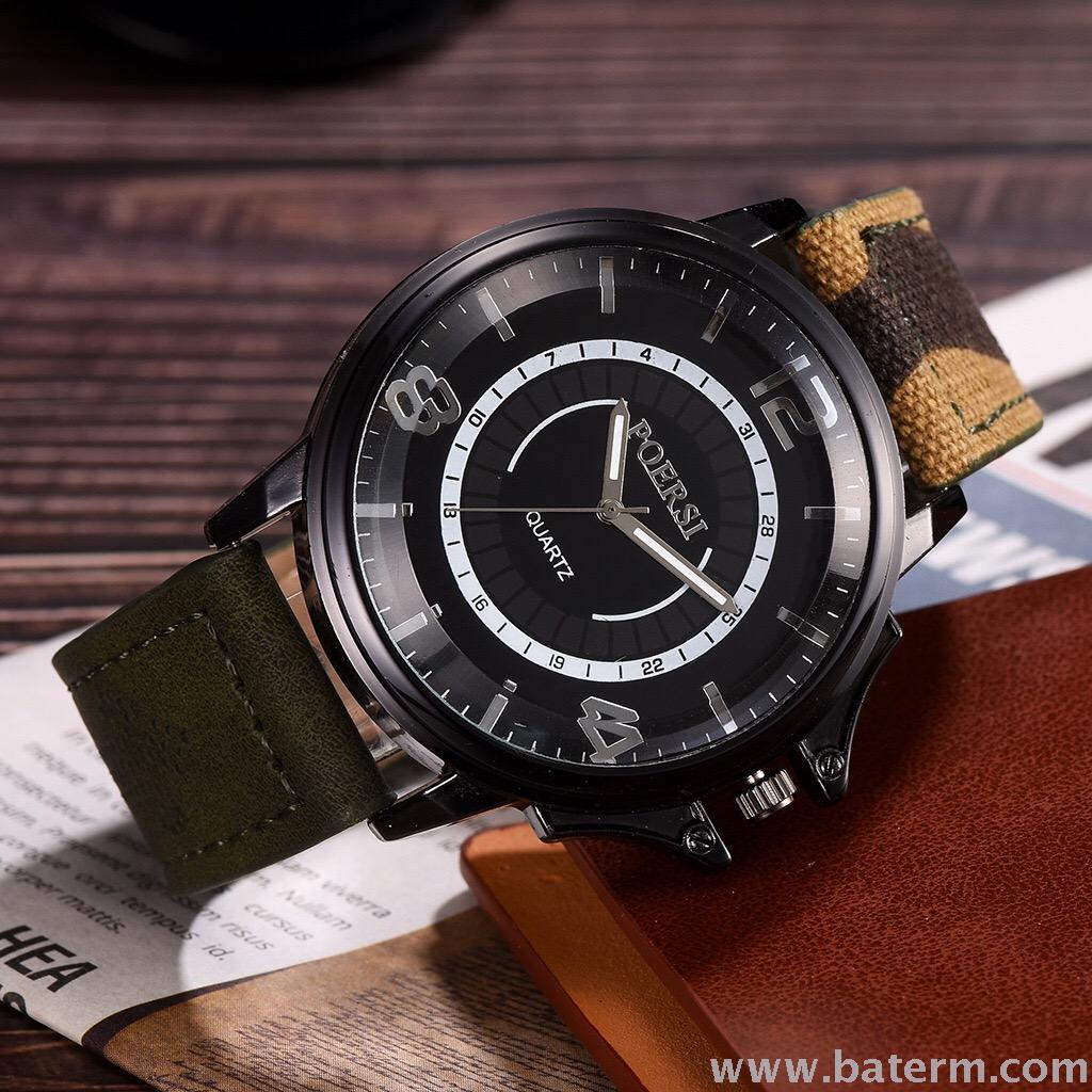 Moda venta caliente casual gran dial simple bar spike 4,8 cinturón para hombres reloj de cuarzo Item Picture