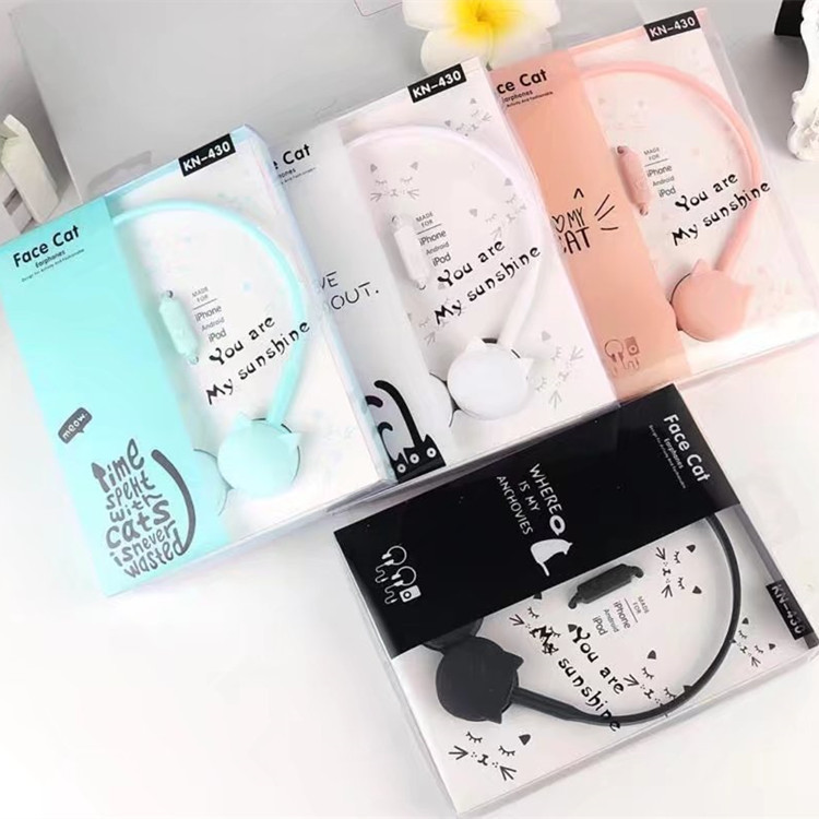 Yinbaoli Fashion and Creative cat-ear over-ear Headphones, cute girls' Headphones KN430