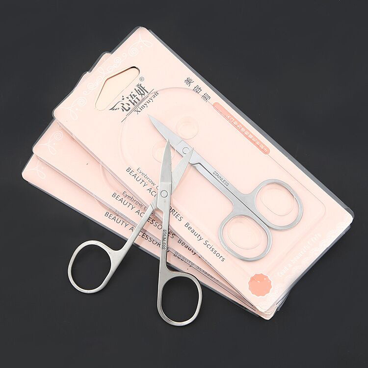 Stainless steel beauty eyebrow scissors, eyebrow shaping scissors A, double eyelid tape scissors, beauty scissors small tools