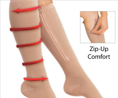 Factory direct sales of zip sox zipper compression socks TV products