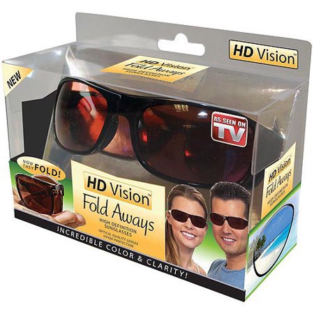 新款TV Hd Vision Fold Aways折叠太阳镜