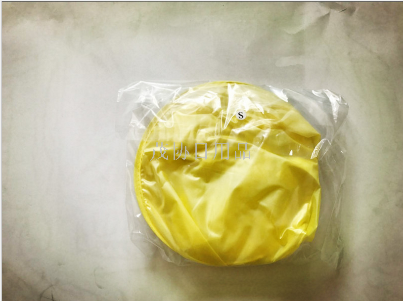 创意儿童动漫飞碟伞无柄雨伞帽子雨衣帽伞小黄鸭抖音同款斗篷斗笠产品图