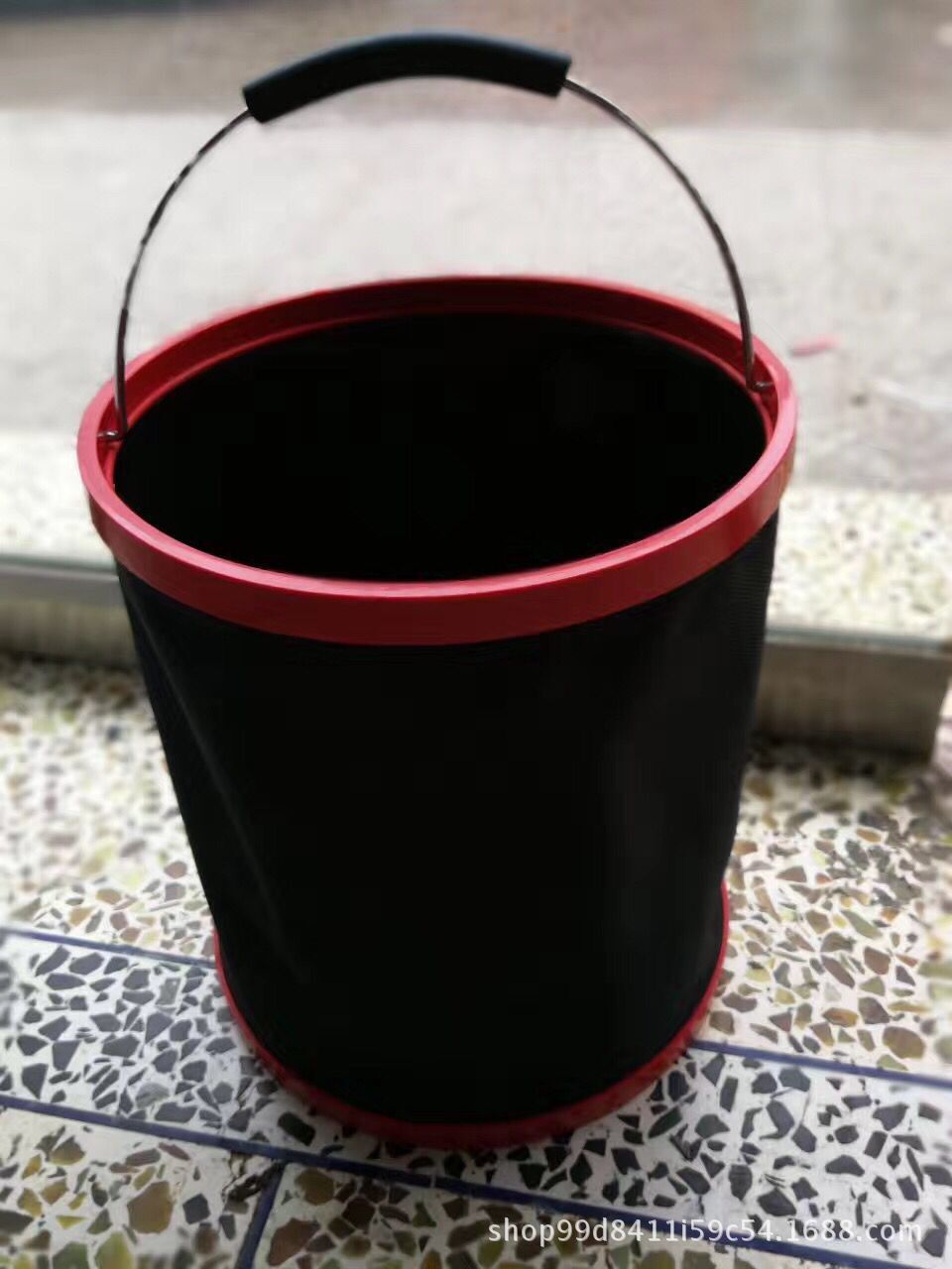 Manufacturer wholesale outdoor fishing buckets, multi-functional portable folding water buckets, fishing buckets, car washing tools, car washers Specification image