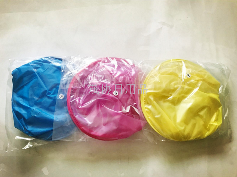 创意儿童动漫飞碟伞无柄雨伞帽子雨衣帽伞小黄鸭抖音同款斗篷斗笠细节图