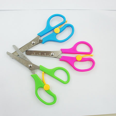 Self - produced self - selling bauhinia scissors 5 inch stainless steel scissors 508A real white thumbnail