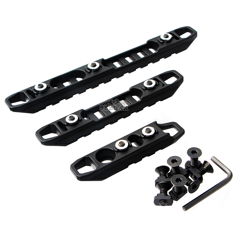 KEYMOD and mlok universal set of hollow three-piece guide rails details Picture