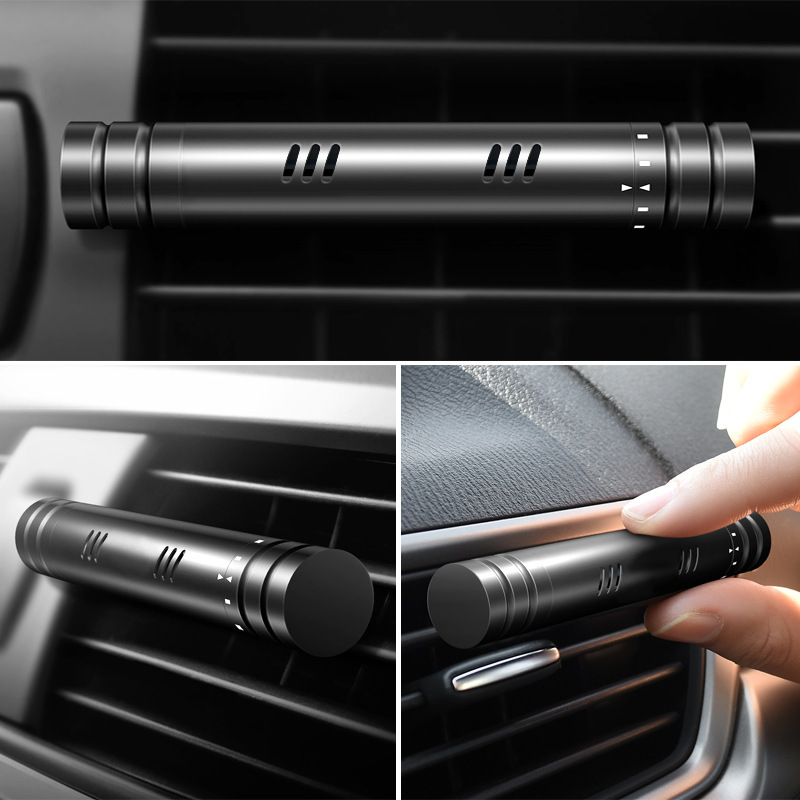 New car perfume metal car air conditioning vent perfume holder car aromatherapy solid essential oil display piece Application Scenario