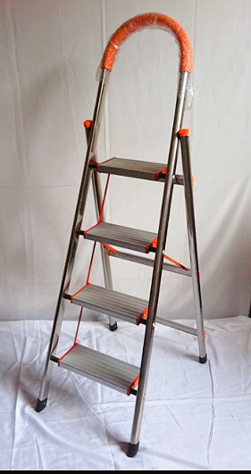 Household ladder folding ladder indoor miter ladder Stainless steel ladder multi-function ladder expansion ladder 4 steps ladder