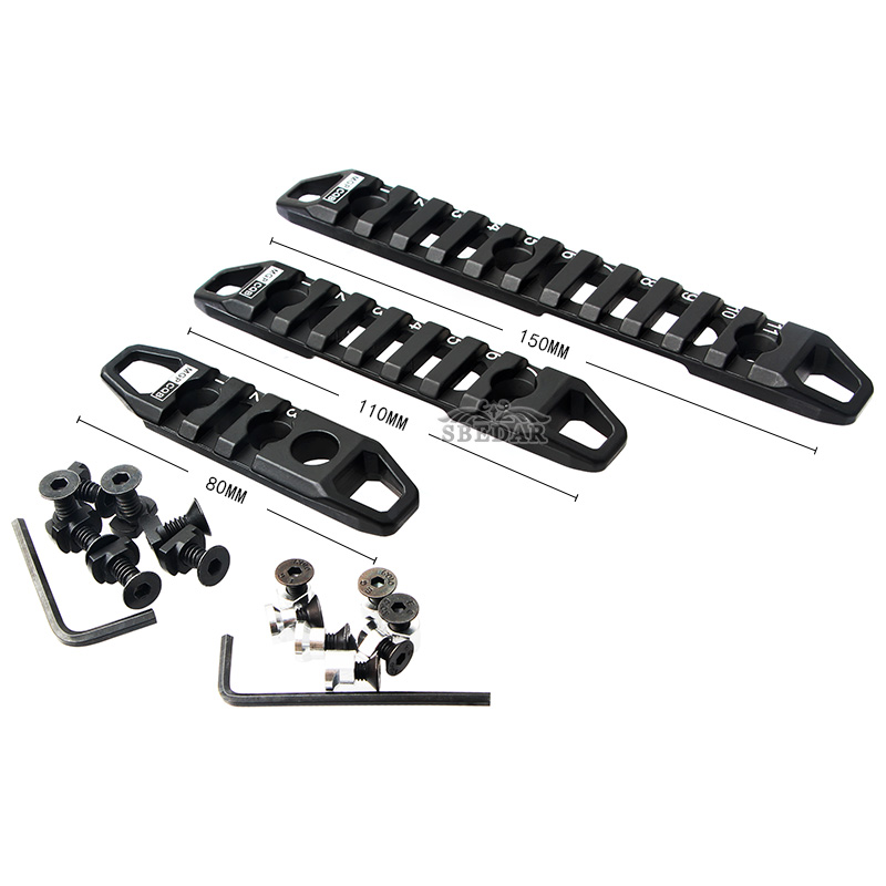 KEYMOD and mlok universal set of hollow three-piece guide rails Item Picture
