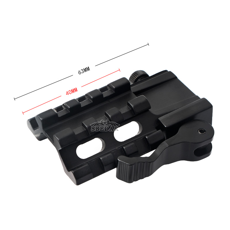 20mm wide quick-release convertible three-sided rail sight multi-sided convertible track Specification image