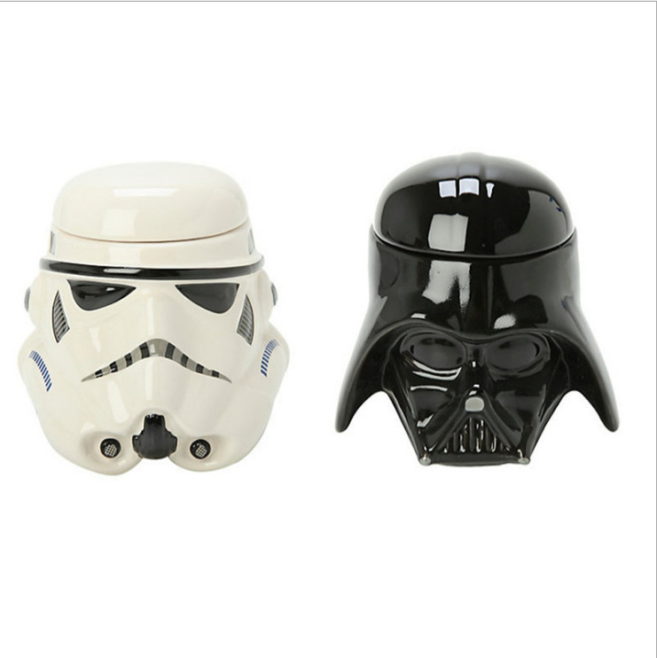 星球大战陶瓷杯黑武士白士兵咖啡杯星球大战马克杯 Star Wars Mug
