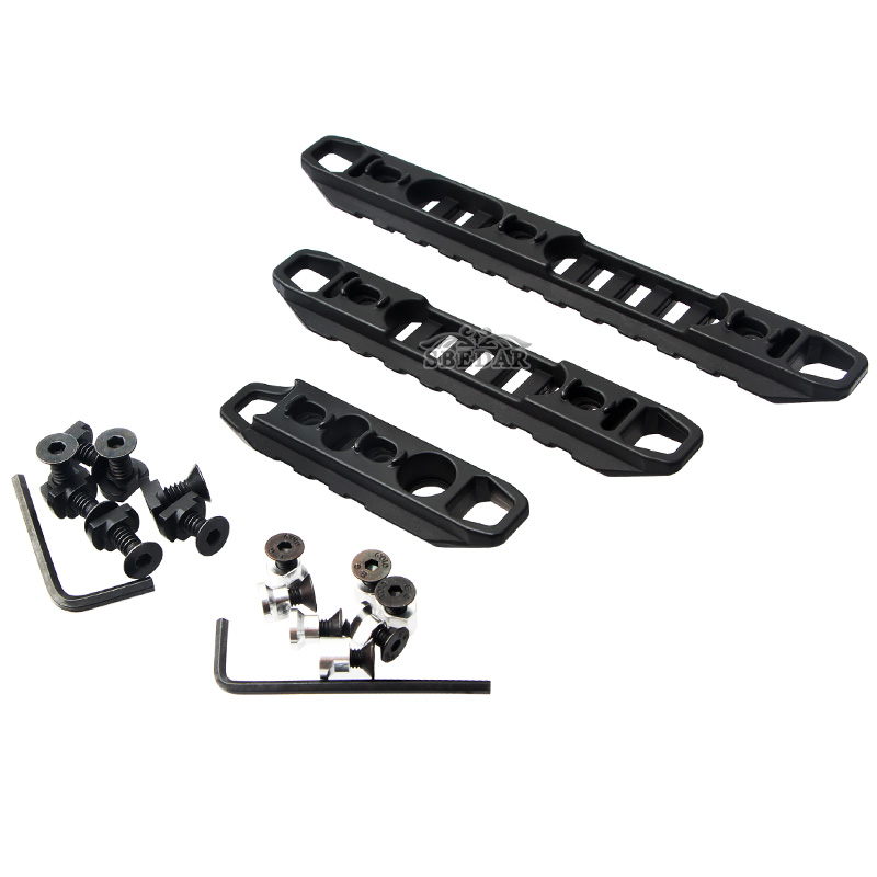 KEYMOD and mlok universal set of hollow three-piece guide rails Application Scenario