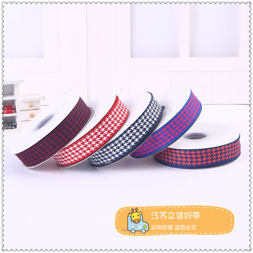 Thousand bird checks, checkered ribbons, ribbons, gift packaging, hair accessories, bows, high-quality silk ribbons, webbing, free shipping Application Scenario