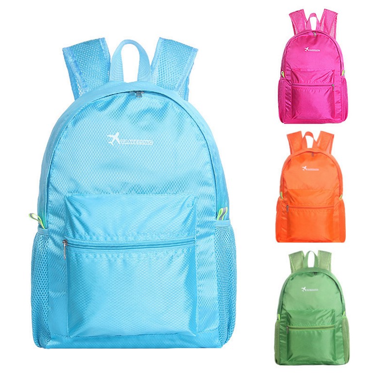 旅行双肩背包折叠双肩包皮肤包户外旅行背包学生书包